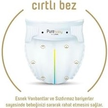 Skygo Pure Baby Organik Pamuklu Cırtlı Bez Ekonomik Paket 5 Numara Junior 152 Adet