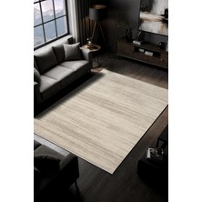 Karmen Halı Alpi CT021A Gri Halı Modern Desenli Akrilik Pamuk Taban Tozu Az Salon Halısı Yatak Odası Koridor
