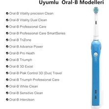 Skygo Diş Fırçası Yedek Fırça Başlıkları, Oral B Için 4 Adet Elektrikli Diş Fırçası Başlığı, EB17-P Standart Fırça Başlıkları Oral B Pro 1000/3000/5000, Vitality Smart Genius Serisi