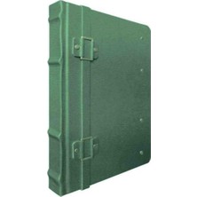 Gıpta Fırenze Özel Baskı Hediyelik Çizgisiz Deri Kapaklı Ciltli Ajanda Iplik Dikişli Defter / 17X24 cm - 160 Yaprak - Yeşil