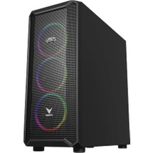 Skygo Vento Gamers VG16AL Mesh Fsp 650W 80+ Hyper Pro 4X120MM Rgb Fan E-Atx Gamıng Kasa