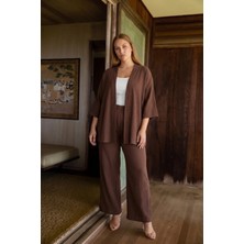Mivoon Bürümcük Kumaş Kimono Takım