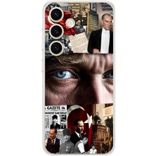 TechTree Samsung Galaxy S25 Uyumlu Atatürk Istiklal Panoraması Baskılı Silikon Kılıf