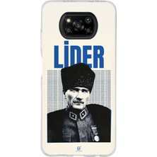 TechTree Poco X3-X3 Pro-Nfc Uyumlu Atatürk Lider Baskılı Silikon Kılıf
