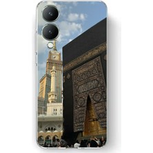 TechTree Vivo Y17S Uyumlu Manevi Huzur Kabe Kapısı Umre Baskılı Silikon Kılıf