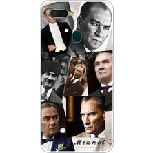 TechTree Oppo A5S-AX7-A12 Uyumlu Atatürk Minnet Baskılı Silikon Kılıf