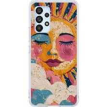TechTree Samsung Galaxy A53 Uyumlu Efsunlu Güneş Baskılı Silikon Kılıf