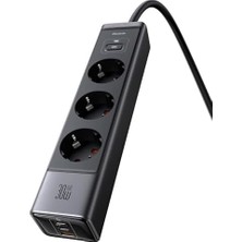 Skygo CP-0620 6 In 1 Gan 30W Chrger 2C1A Eu Plug, Siyah