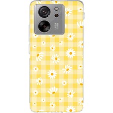 TechTree Xiaomi Mi 13T-13T Pro Uyumlu Sarı Papatya Bahçesi Baskılı Silikon Kılıf