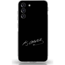 TechTree Samsung Galaxy S21 Fe Uyumlu Atanın Izi Imza Baskılı Silikon Kılıf