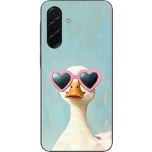 TechTree Samsung Galaxy A36 Uyumlu Yağlı Boya Pop-Art Ördek Baskılı Silikon Kılıf