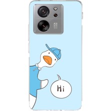 TechTree Xiaomi Mi 13T-13T Pro Uyumlu Merhaba Ördek Baskılı Silikon Kılıf