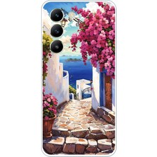TechTree Vivo V30 Lite Uyumlu Ege'nin Kayıp Sokakları Baskılı Silikon Kılıf