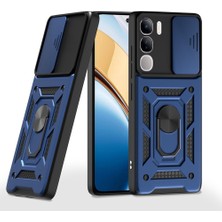 Apsuwa Adige Vivo V40 Lite Kılıf Pars Standlı Yüzüklü + Ekran Koruyucu