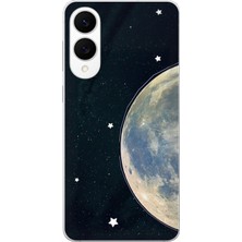 TechTree Samsung Galaxy S25 Edge Uyumlu Minimalist Galaksi Yıldızlı Gece Baskılı Silikon Kılıf
