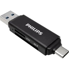 Belirtilmemiş SWR1617B/93 USB 3.0 & Usb-C Çift Girişli Sd/tf Kart Okuyucu - Otg Destekli