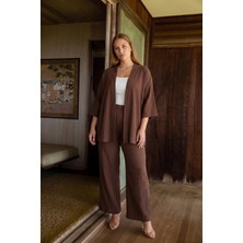 Mivoon Bürümcük Kumaş Kimono Takım