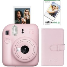 Skygo Mini 12 Pembe Fotoğraf Makinesi-10'lu Film ve Laporta Albüm Seti