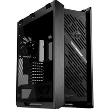 Skygo Rog Strıx Helıos Iı, Çift Temperli Cam Panel, 450MM Gpu Desteği, Alüminyum Kasa ve Ön Panel, Gpu Destek Braketleri ve 420MM Radyatör Desteği Sunan Eatx Uyumlu Bir Mıd-Tower