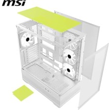 Skygo Msı Mag Pano 110R Pz – Mid-Tower Oyun Bilgisayarı Kasası – 400 mm Uzunluğa Kadar Gpu'ları Destekler, Çıkarılabilir Toz Filtresi, USB 20 Gbit/s (Tip C), Back-Connect-Atx ve Micro-Atx