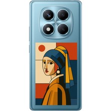 TechTree Redmi Note 14 Pro 4g Uyumlu Bauhaus Inci Küpeli Kız Baskılı Silikon Kılıf