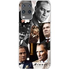 TechTree Oppo A54 Uyumlu Atatürk Minnet Baskılı Silikon Kılıf