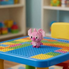 Sluban LEGO Bricks 3D Stitch Angel Yapı Taşı Seti Dekoratif Eğlenceli Oyuncak Model 5cm
