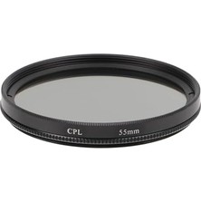 Skygo 55MM Cpl Polarize Filtre – Dairesel (Circular) Polarizasyon | Yansıma Azaltıcı | Metal Çerçeve | Renk Doygunluğu Artırıcı