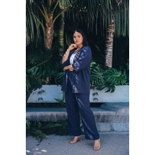 Mivoon Bürümcük Kumaş Kimono Takım