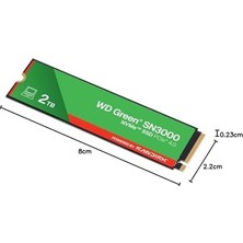 Skygo Digital Green SN3000 Nvme 2 Tb (5.000 Mb/sn'ye Kadar Okuma 4.000 Mb/sn'ye Kadar Yazma) - WDS200T4G0E