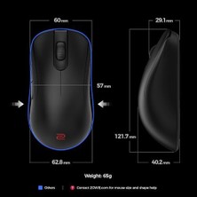 Skygo Zowıe ZA13-DW Küçük Boy 4K Simetrik Kablosuz E-Spor Oyuncu Mouse