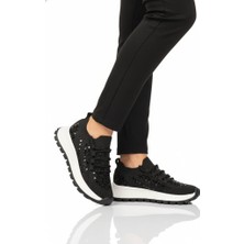 Punto 451161 Fileli Hafif Taş Işlemeli Kadın Casual Ayakkabı