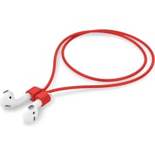 Skygo ile Uyumlu Kulaklık Askısı Boyunluk Aparatı Mıknatıslı Airpods Uyumlu Kulaklık Askısı (Kırmızı)