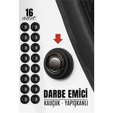 Belirtilmemiş Kapı Bagaj Kaput Ses Darbe Emici Kauçuk Conta 16 Adet