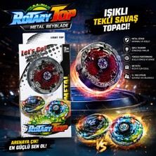 Trust Store Metal Beyblade Rotary Top Işıklı Tekli Savaş Topacı Kutulu