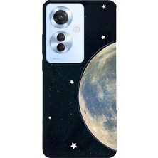TechTree Oppo Reno 11F Uyumlu Minimalist Galaksi Yıldızlı Gece Baskılı Silikon Kılıf