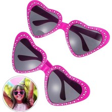 Belirtilmemiş Şekilli Taşlı Parti Gözlüğü Pembe Renk 6X16CM