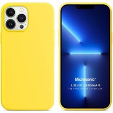 Skygo 13 Pro Max Için Kılıf Lansman Silikon Sarı [ 13 Pro Max ile Uyumlu Kılıf - Sarı]