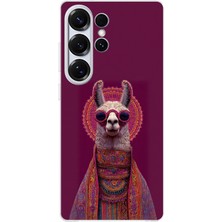TechTree Samsung Galaxy S25 Ultra Uyumlu Kozmik Lama Baskılı Silikon Kılıf