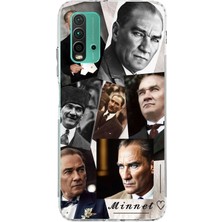 TechTree Redmi 9t-Poco M3 Uyumlu Atatürk Minnet Baskılı Silikon Kılıf
