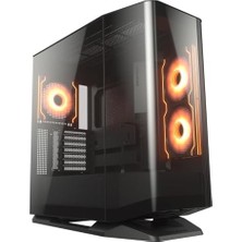 Skygo Oyun | Oyun Pc Kutusu | FV270RGB - Renk Siyah - Mini-Itx/micro-Atx/atx/ceb/e-Atx Anakartlar Için, Boyut 26,8 x 53 x 51,2 cm