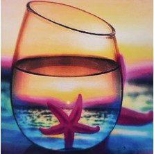 Hi Stone 5d Elmas Taş Işleme Kiti 30X30 cm Deniz Yıldızı Desen