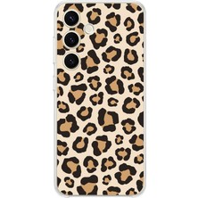 TechTree Samsung Galaxy S24 Uyumlu Vahşi Zarafet Leopar Desenli Baskılı Silikon Kılıf