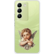 TechTree Vivo V30 Lite Uyumlu Cupid's Dream (Eros’un Rüyası) Baskılı Silikon Kılıf