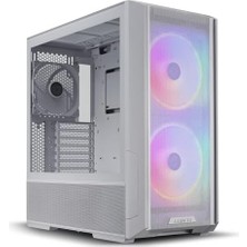 Skygo Li Lancool 216 Mid-Tower Kasa - Yüksek Soğutma Performanslı, Hava Akışı Odaklı - 2 Ön 160 Mm, 1 Arka 140 mm Pwm Fan - 10 Adede Kadar Fan Desteği (Lancool 216R-W Beyaz)