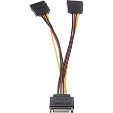 Skygo 4426 Sata 15 Pin Dişi Erkek 2 Port Çoklayıcı Kablo Splitter HDD Bağlantı Kablosu