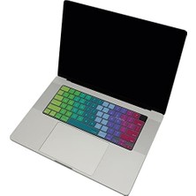 Skygo MacBook Klavye Koruyucu Us Ingilizce Uyumlu Silikon Kılıf Kapak Ince Hafif Yıkanabilir Keyboard Cover MacBook Air 13.6-15.3 ve Pro 14-16 M1-M4-M5 Tam Koruma Pembe Yeşil