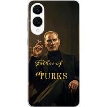 TechTree Samsung Galaxy S25 Edge Uyumlu Atatürk Father Of The Turks Baskılı Silikon Kılıf