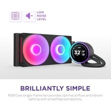 Skygo Nzxt Kraken 280 Rgb - Aıo Cpu Sıvı Soğutucu - 280MM Radyatör - F280 Rgb Çekirdek Fan - Özelleştirilebilir 2,72" IPS LCD Türbin Pompası - Intel® Lga 1700, 1200/115X, 1851 - Amd® Am5, Am4 - Siyah