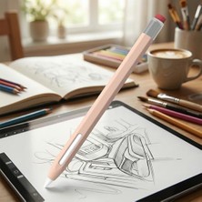 Skygo Pencil 2. Nesil Kılıf Klasik Retro Tasarım Mat Silikon Pembe
